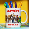Кружка Roblox (Роблокс) с именем Артём Подарок Фото № 1